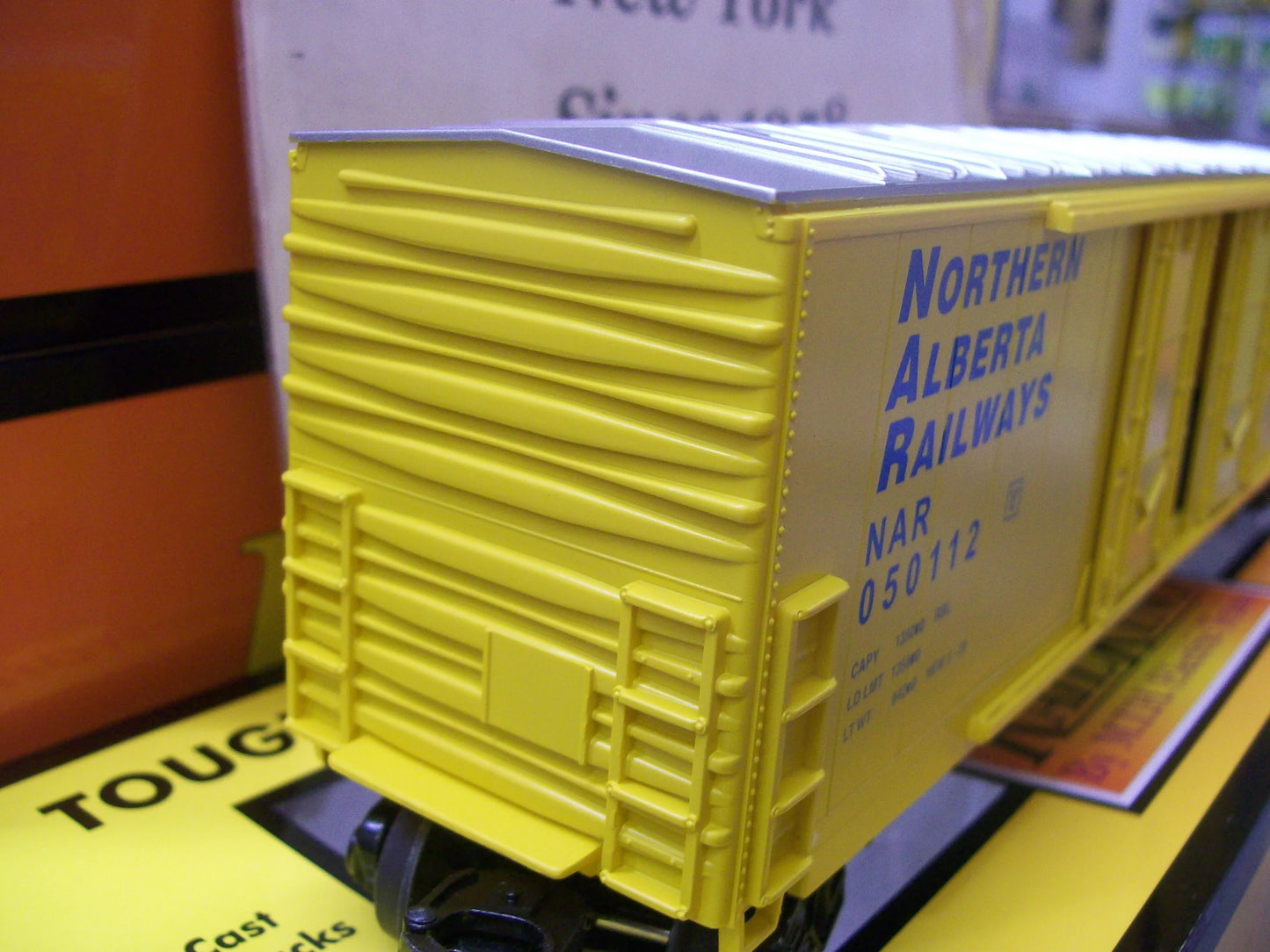 MTH Exclusive CUSTOM RUN  Northern Alberta Railways 50’ Double Door Plugged Boxcar RD # 050112