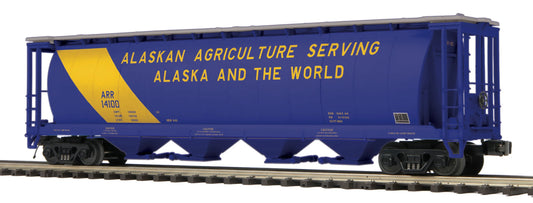 E-Z Catch ( EXCLUSIVE ) # 20-99062 ( O Scale ) Premier Alaska Railroad 100 Ton Hopper # 14100