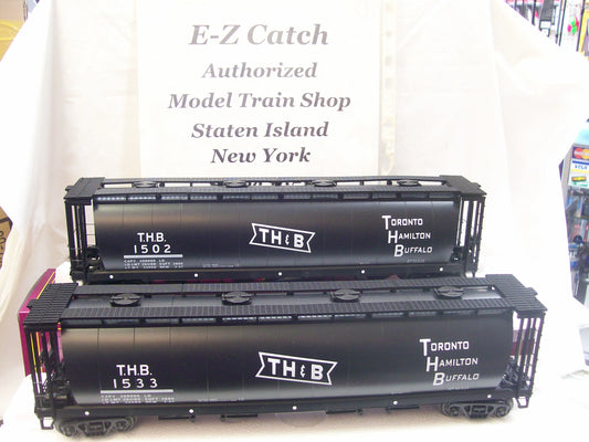 TWO PACK E-Z CATCH MTH ( EXCLUSIVE ) # 20-99066/67 Toronto Hamilton & Buffalo 100 Ton Hoppers # 1502 & 1533