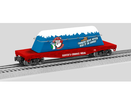 NEW Release 2023 Lionel ( Santa's Choice Milk Carton Flatcar ) O Gauge # 2328260