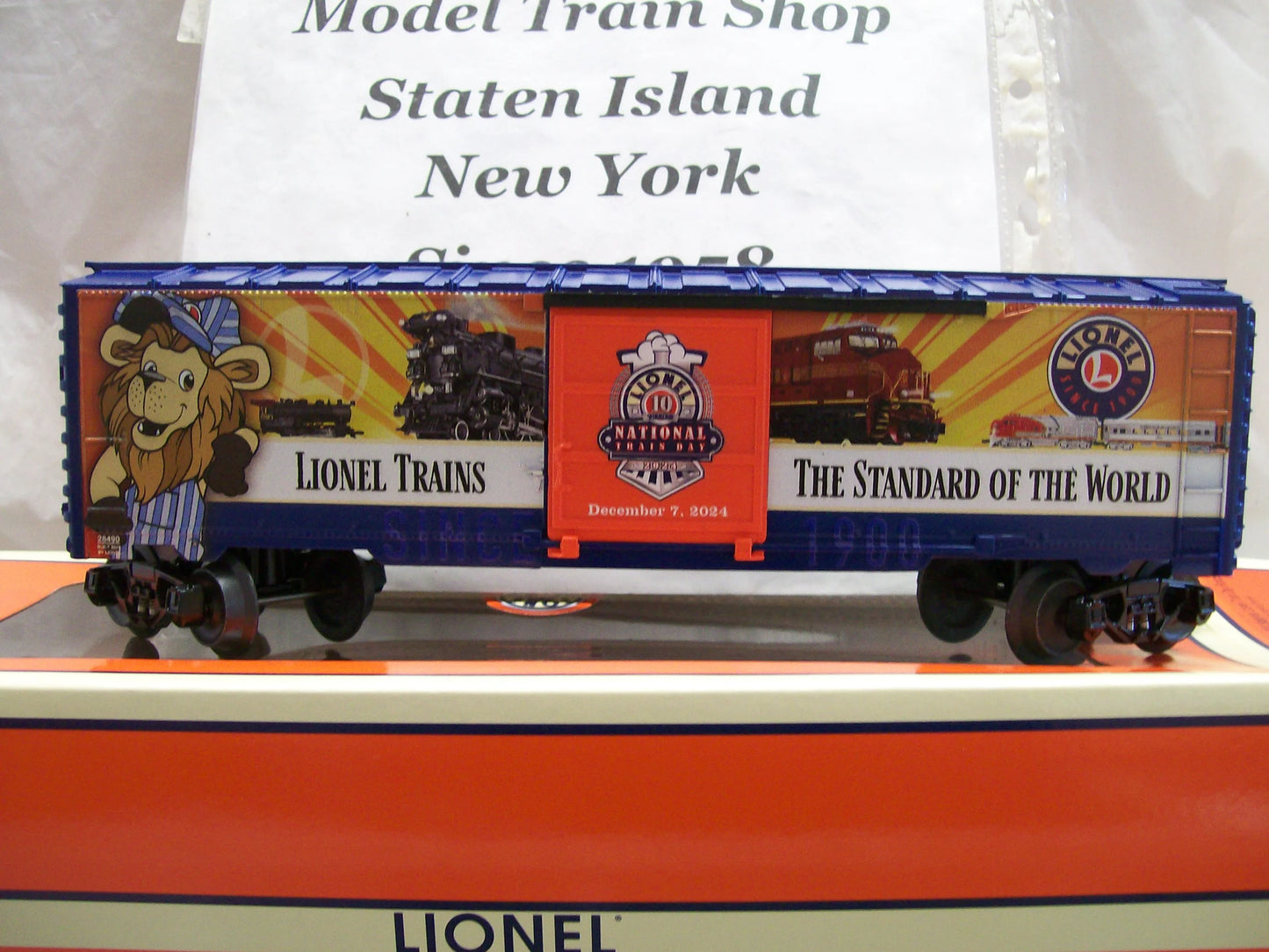 Now in Stock Lionel O Gauge 2024 Annual National Train Day Box Car # 242890 ( Limited Supply )