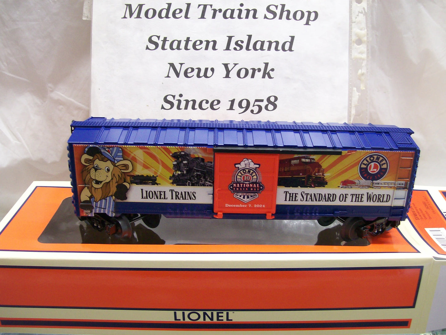 Now in Stock Lionel O Gauge 2024 Annual National Train Day Box Car # 242890 ( Limited Supply )