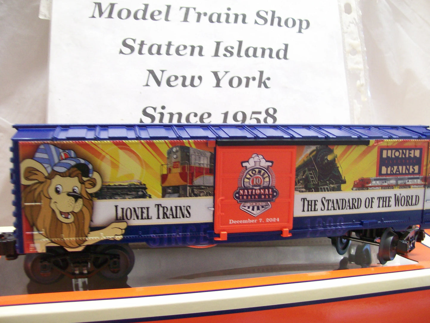 Now in Stock Lionel O Gauge 2024 Annual National Train Day Box Car # 242890 ( Limited Supply )