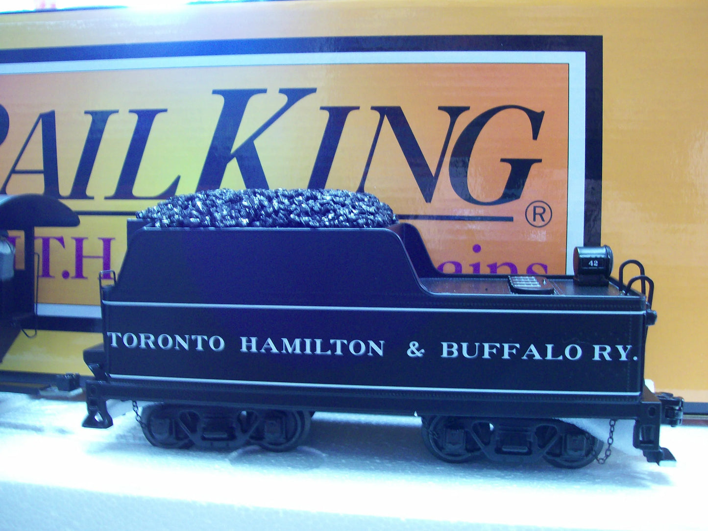 Custom Run by E-Z Catch MTH Toronto, Hamilton and Buffalo 0-6-0 Imperial Railking Switcher Loco Cab # 42