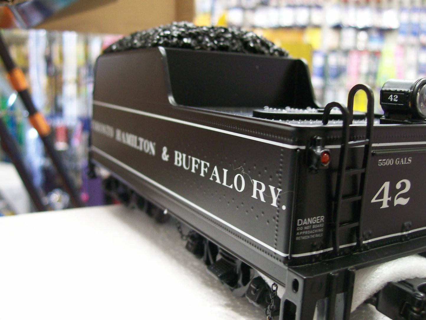 Custom Run by E-Z Catch MTH Toronto, Hamilton and Buffalo 0-6-0 Imperial Railking Switcher Loco Cab # 42