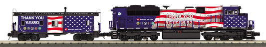 In stock MTH Railking # 30-20822-1 ( Montana Rail Link (Veterans) SD70-ACE & Caboose