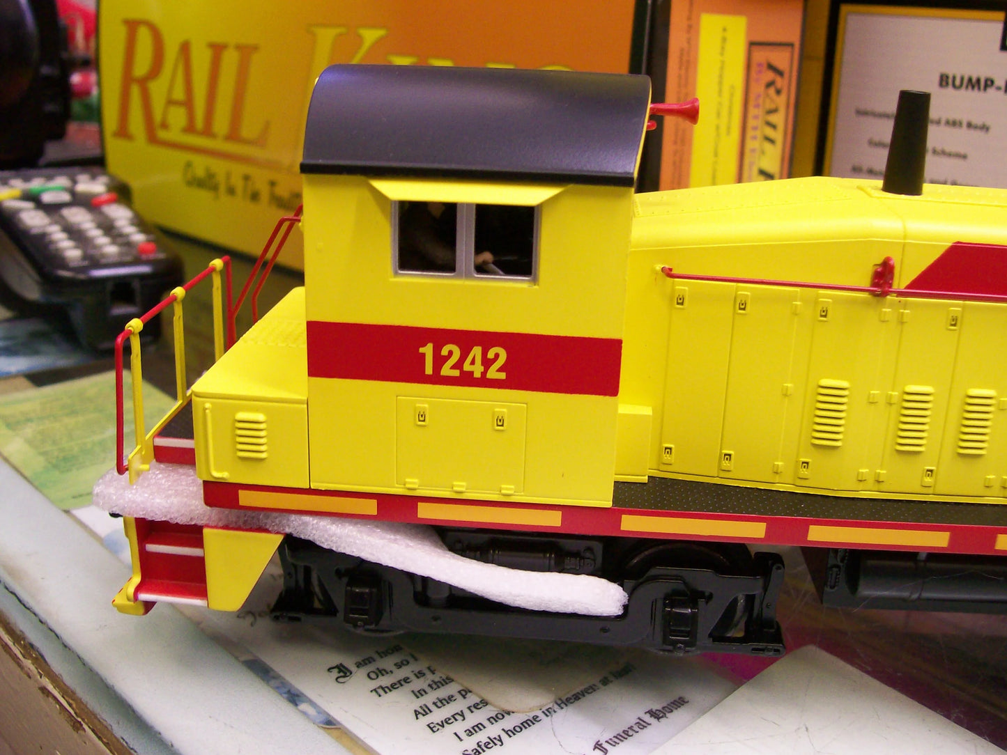 E-Z CATCH MTH CUSTOM GRANITE CITY WORK SW1200 RAILKING CAB # 1242