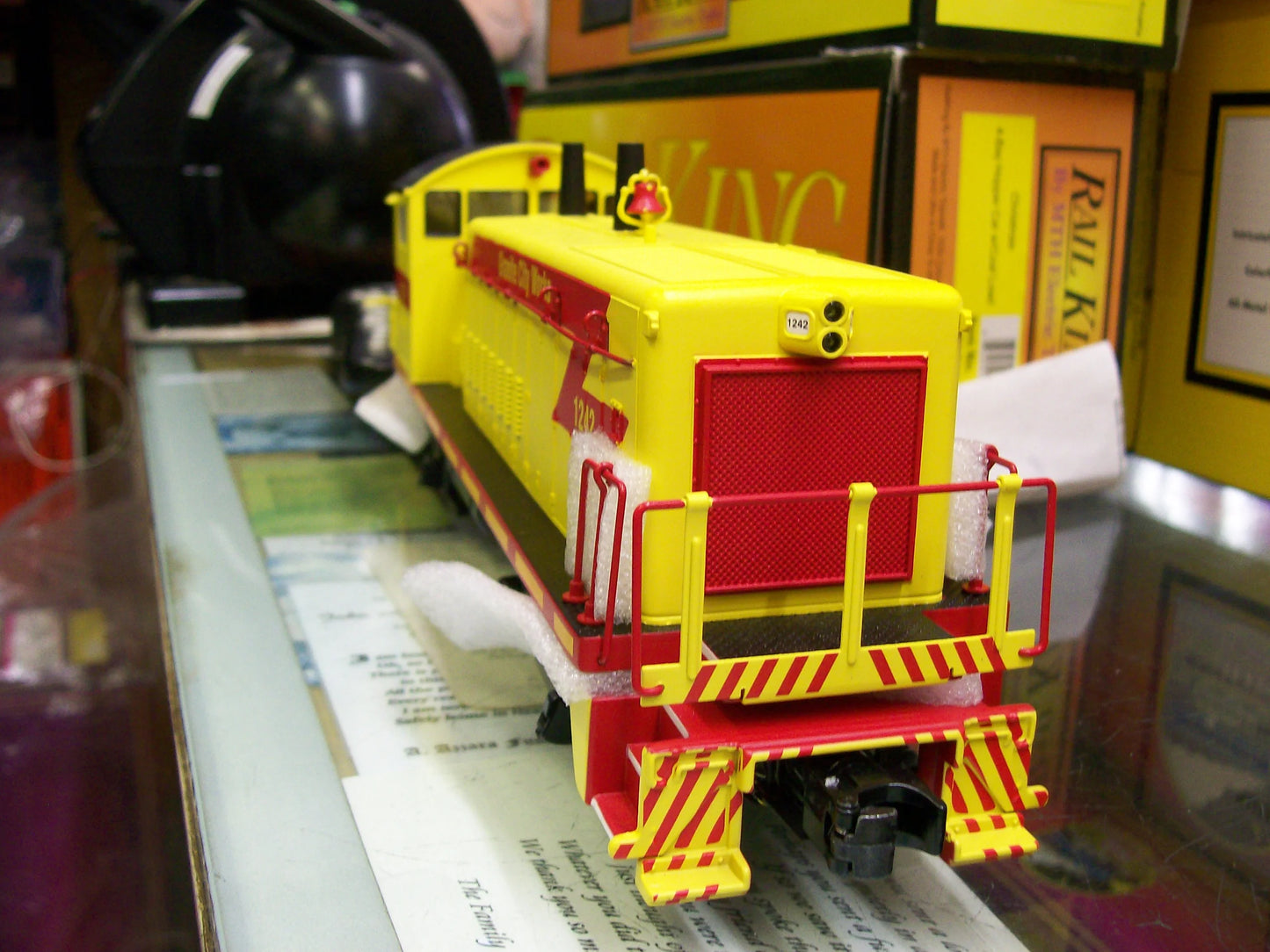 E-Z CATCH MTH CUSTOM GRANITE CITY WORK SW1200 RAILKING CAB # 1242