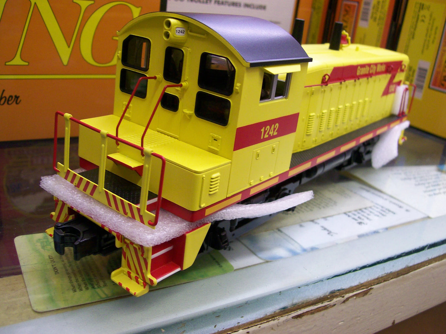 E-Z CATCH MTH CUSTOM GRANITE CITY WORK SW1200 RAILKING CAB # 1242