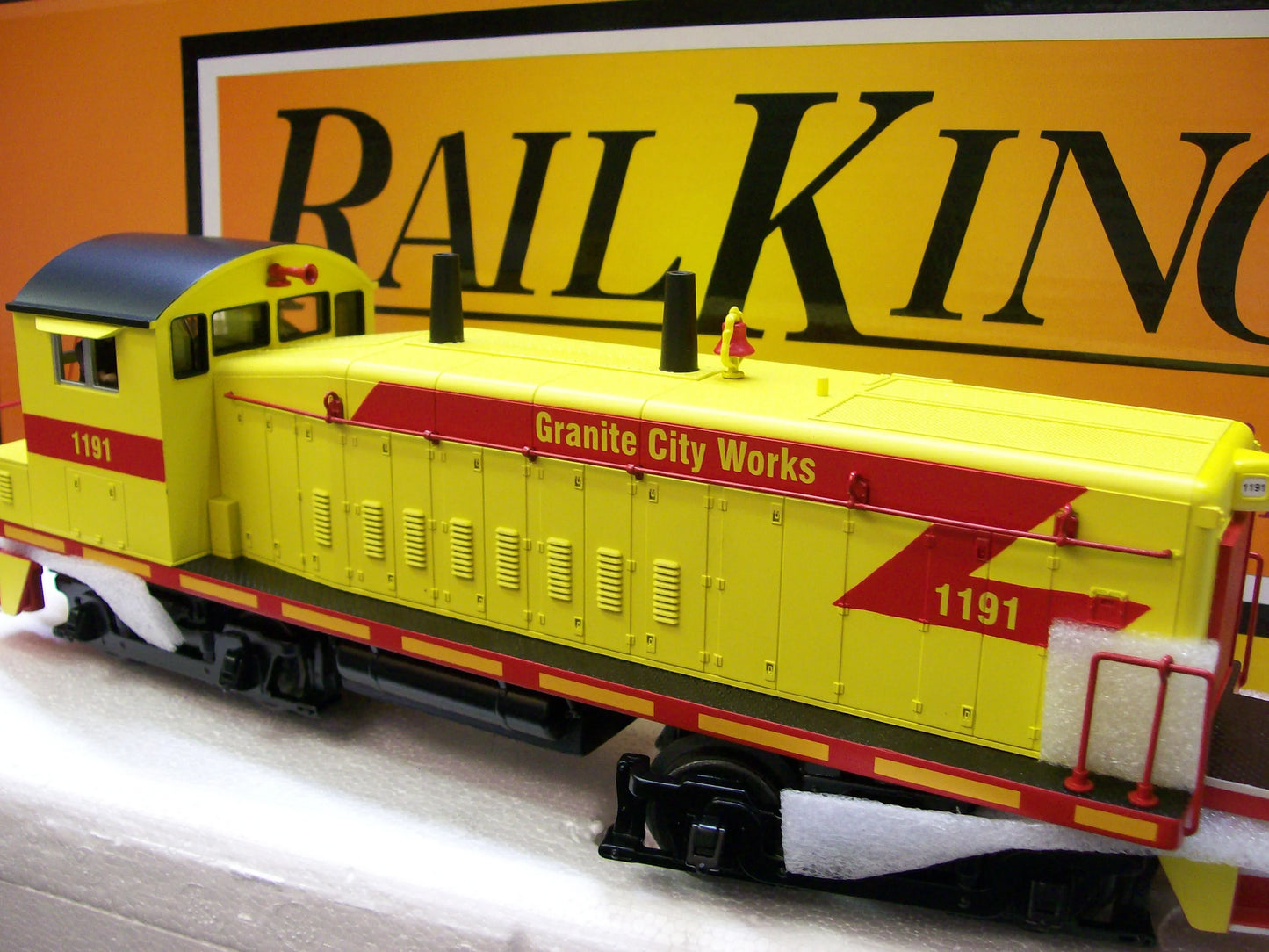 E-Z CATCH MTH CUSTOM GRANITE CITY WORK SW1200 RAILKING CAB # 1191