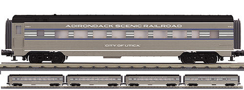 ( ETA Spring/Summer 2025 ) Exclusive Adirondack Scenic Railroad 60’ Streamlined 4 Car Passenger Set Railking MTH