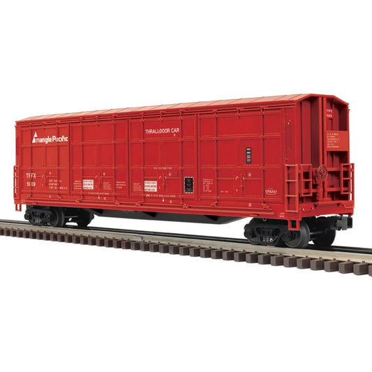 Atlas O # 3009981-1 ( Triangle Pacific ) 55 foot All door Box Car road # 5009