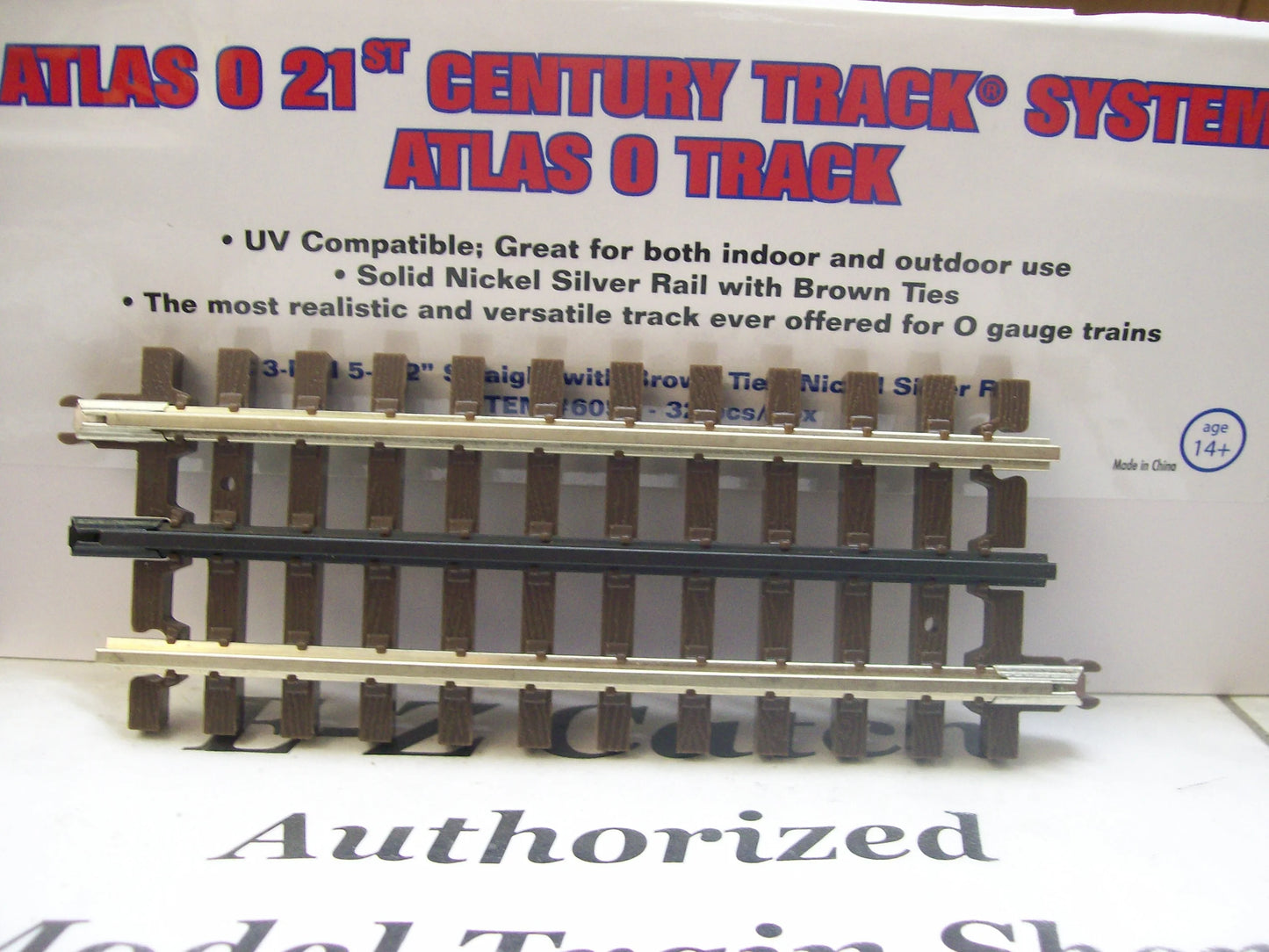 Atlas O Gauge # 6053 ( 5-1/2")  Straight Track O Scale Nickel Silver ( Sold Each )