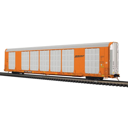 ( ETA Spring 2025 ) Atlas O # 3001495 O GUNDERSON MULTI-MAX AUTO RACK BNSF BLACK WEDGE ( 4 road numbers to choose ) #694664, #694759, #694694, #694746 (ORANGE/SILVER) 3-Rail