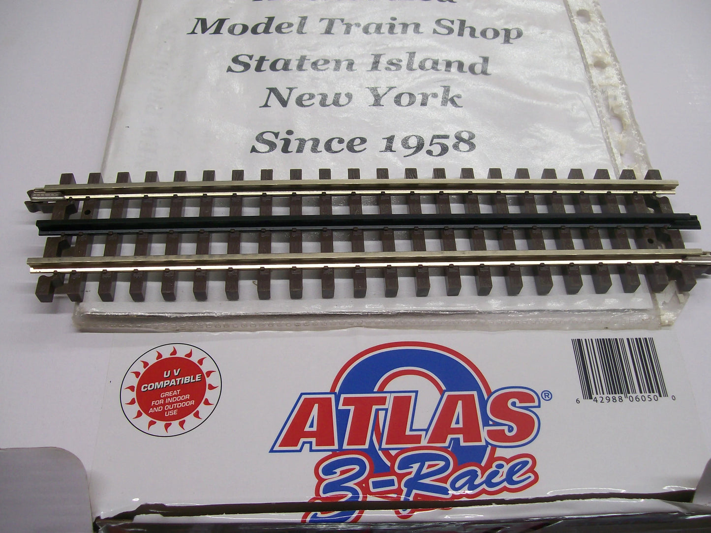 Atlas O # 6050 ( Solid Nickel Rail ) Ten Inch straight sections ( Sold Each )