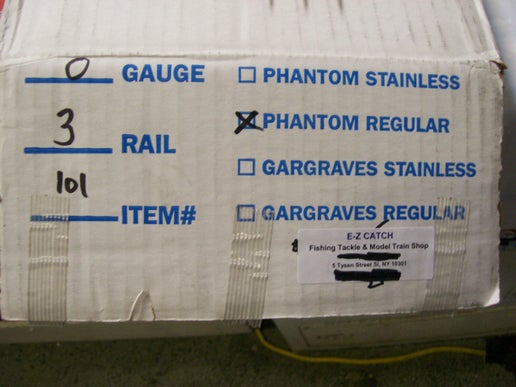 Gar Graves # 101-37 (O Gauge) ( 50 Pack )  37 Inch Phantom Straights Flex Track Wood Ties