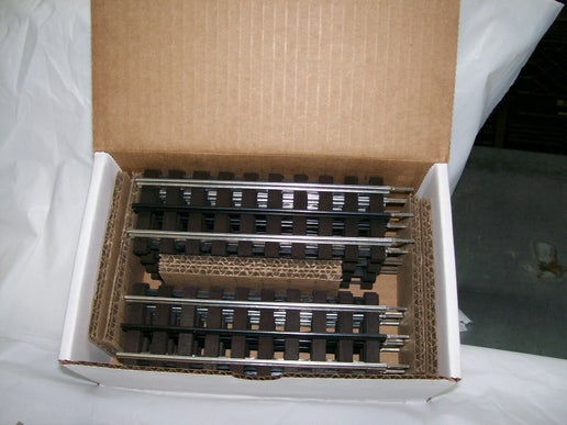 Gar Graves # WT-101-6 (12 pack) O Gauge 3 Rail Phantom Tinplate 6.2" Wood Tie Track