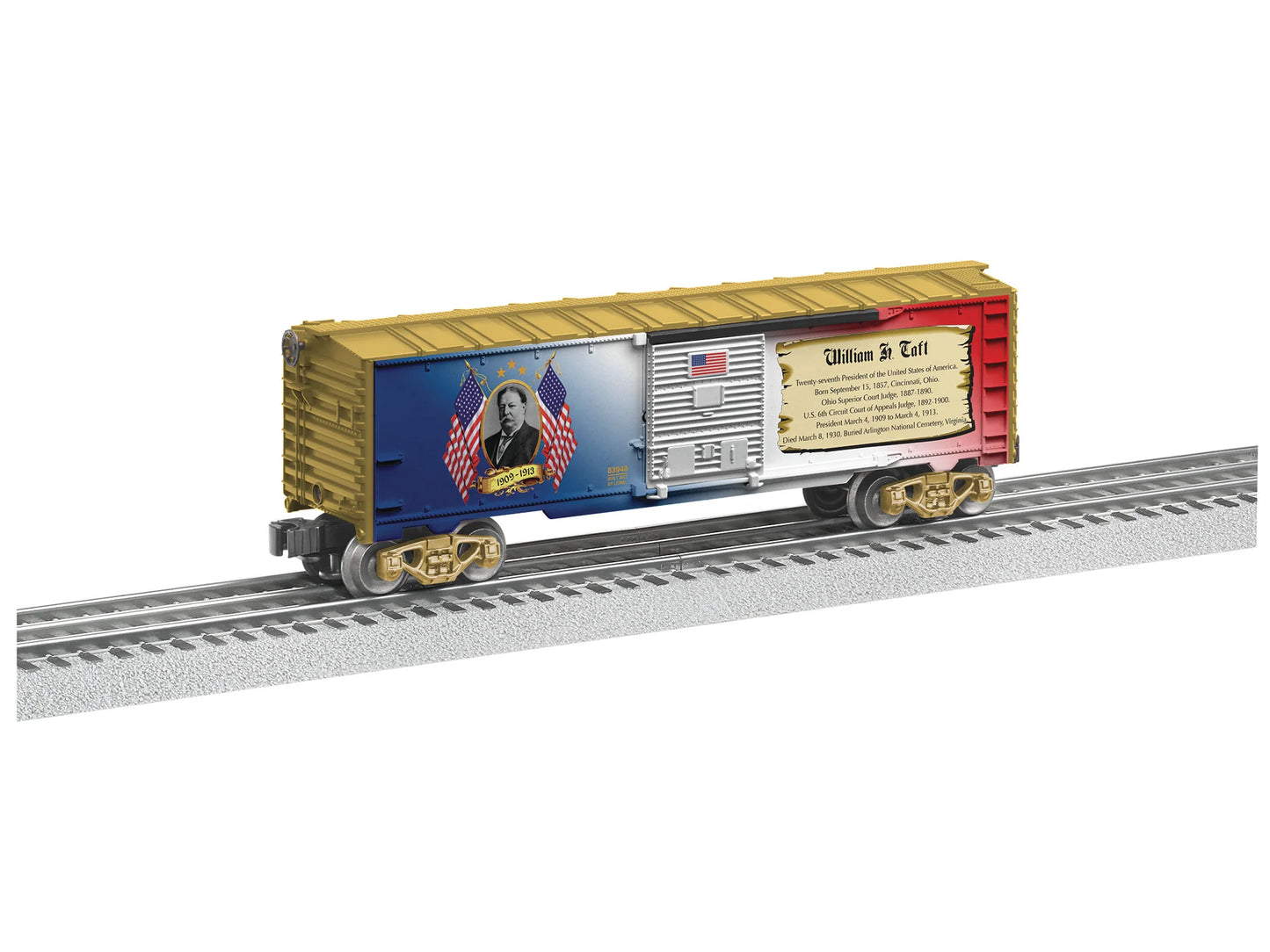 LIONEL # 6-83948 ( O GAUGE )  William Howard Taft Presidential Boxcar USA Version