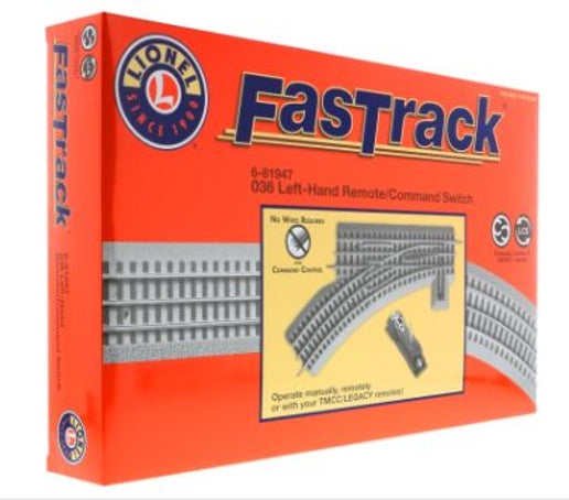 Lionel 6-81947 FASTRACK O36 REMOTE/COMMAND SWITCH - LEFT HAND