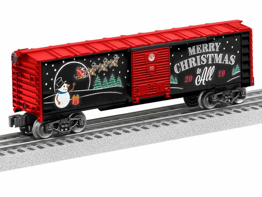 Lionel # 1928490( O Gauge ) Year 2019 Annual Holiday Christmas Box Car