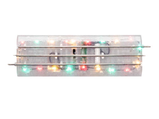 Lionel # 2025010  Christmas Lighted FasTrack 10" Straight 4-Pack Limited Edition