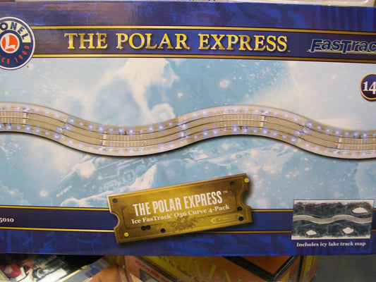 NEW Lionel # 2325010 THE POLAR EXPRESS™ Ice Track 0-36 Full Curve 4-Pack ( Lighted Ice Fastrack )