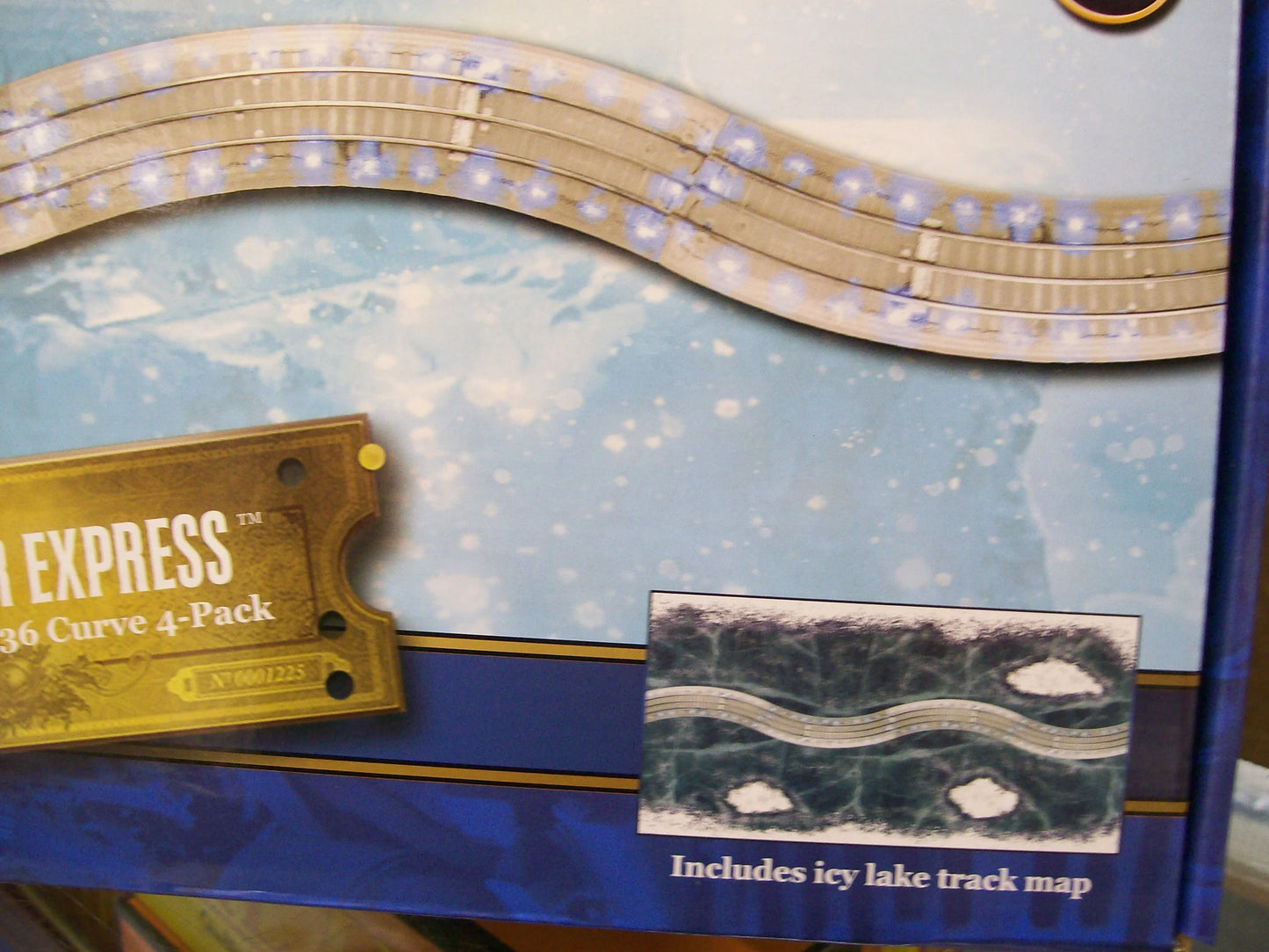 NEW Lionel # 2325010 THE POLAR EXPRESS™ Ice Track 0-36 Full Curve 4-Pack ( Lighted Ice Fastrack )