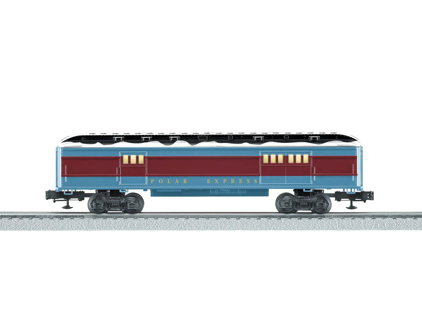 Lionel # 6-84605 ( O Gauge ) The Polar Express Baggage Car with Snow Roof