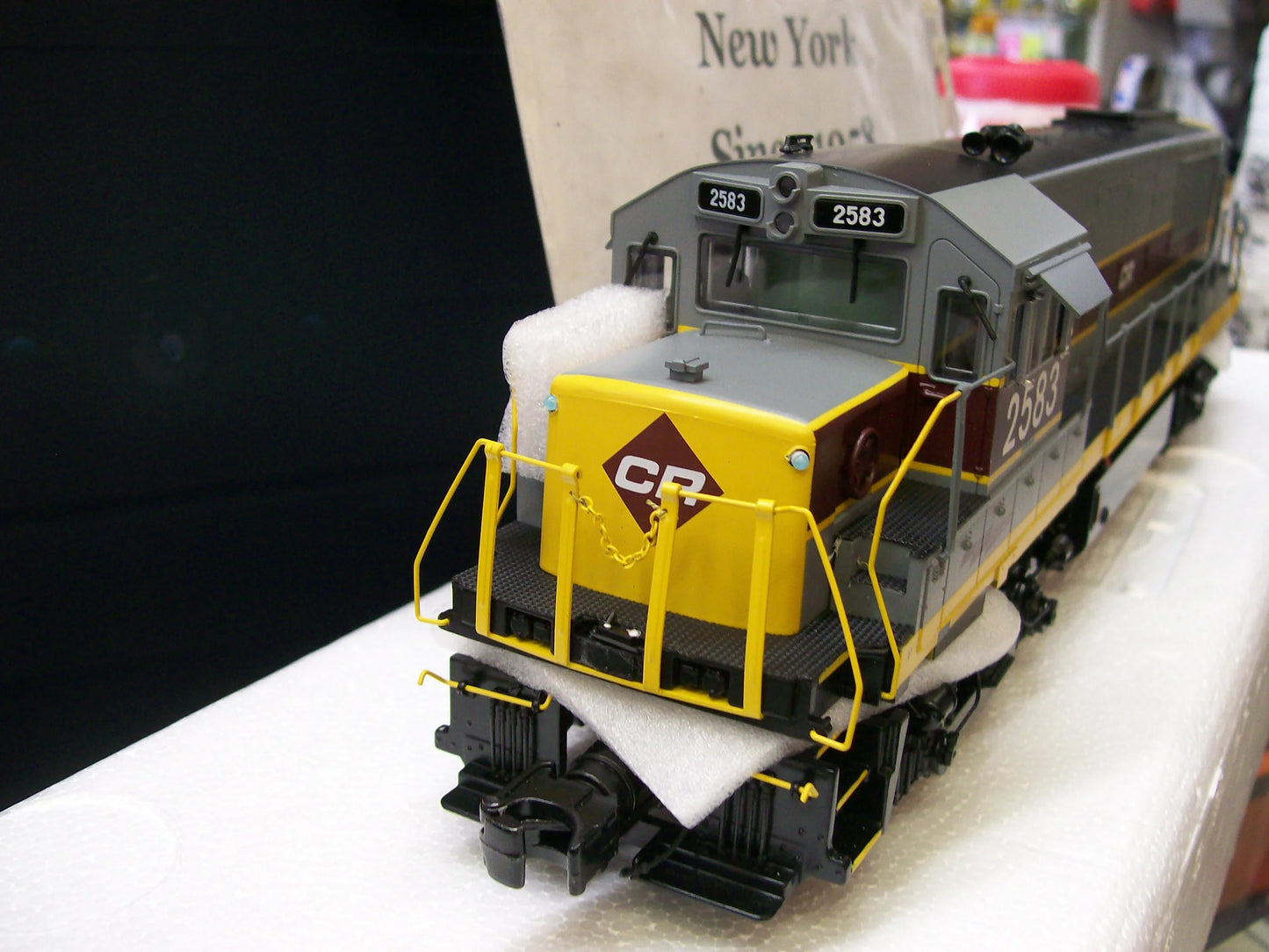 In Stock E-Z Catch Custom Run MTH Premier Conrail ( Patch )  U-25-B Diesel Locomotive Cab # 2583 (