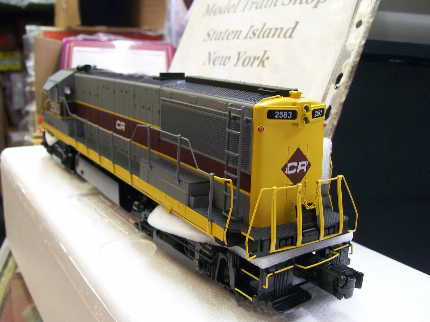 In Stock E-Z Catch Custom Run MTH Premier Conrail ( Patch )  U-25-B Diesel Locomotive Cab # 2583 (