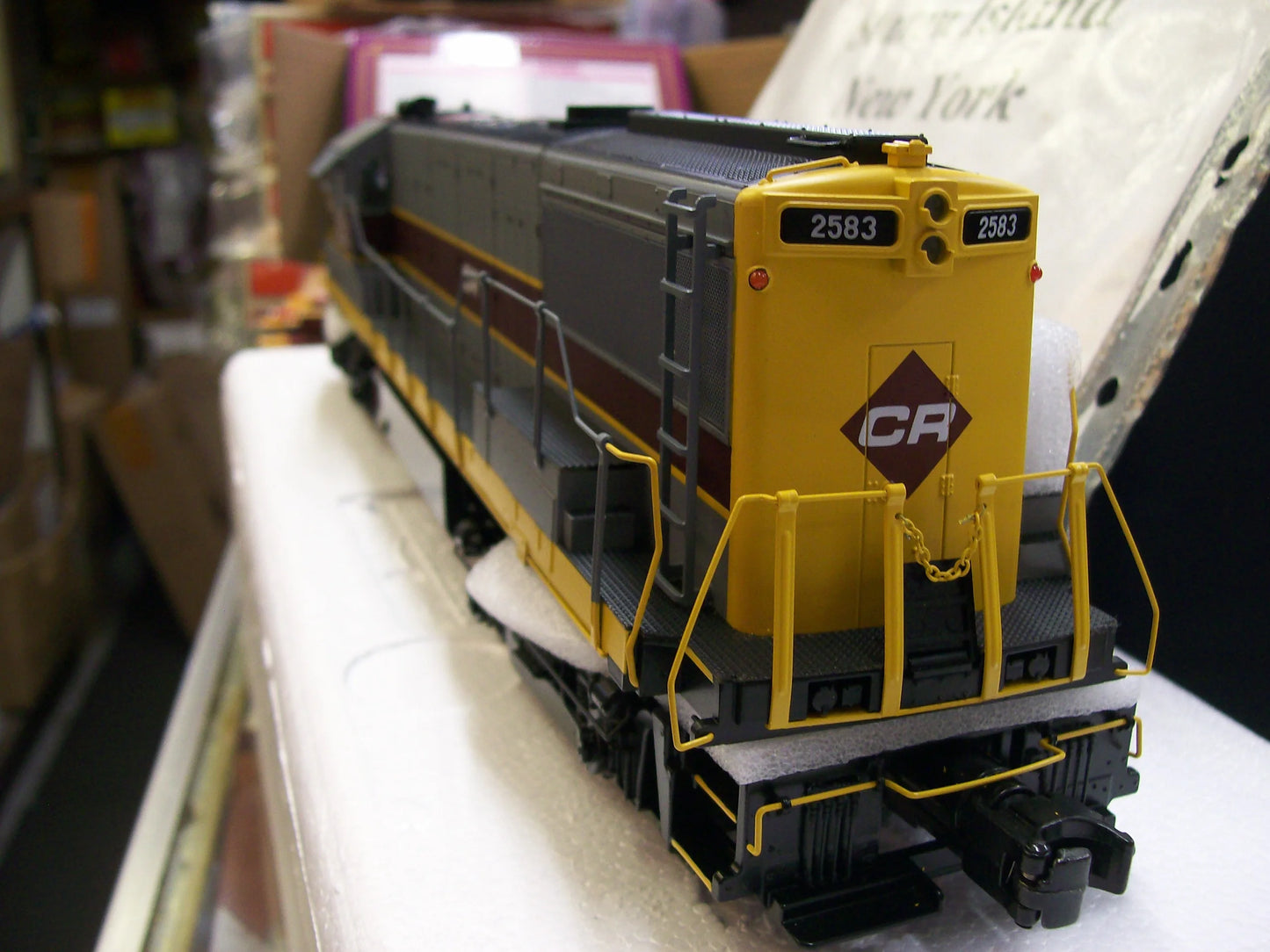 In Stock E-Z Catch Custom Run MTH Premier Conrail ( Patch )  U-25-B Diesel Locomotive Cab # 2583 (