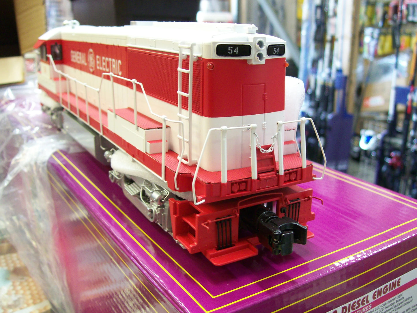 In Stock E-Z Catch Custom Limited Run MTH Premier GE Demo  U-25-B Diesel Locomotive Cab # 54