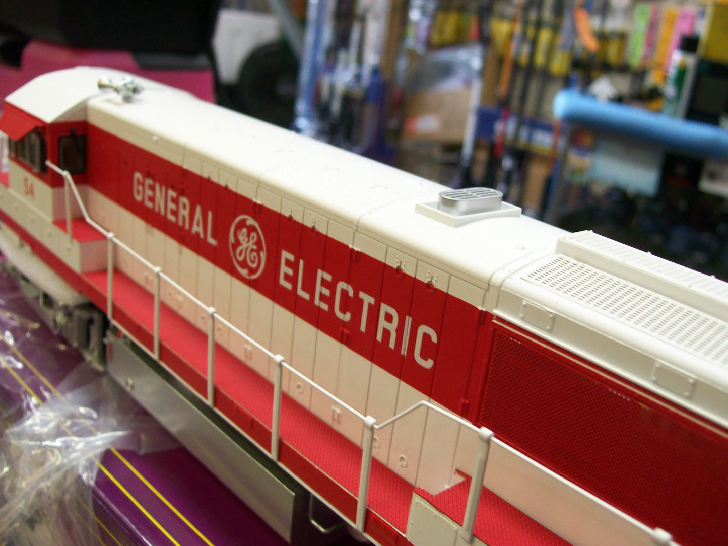 In Stock E-Z Catch Custom Limited Run MTH Premier GE Demo  U-25-B Diesel Locomotive Cab # 54