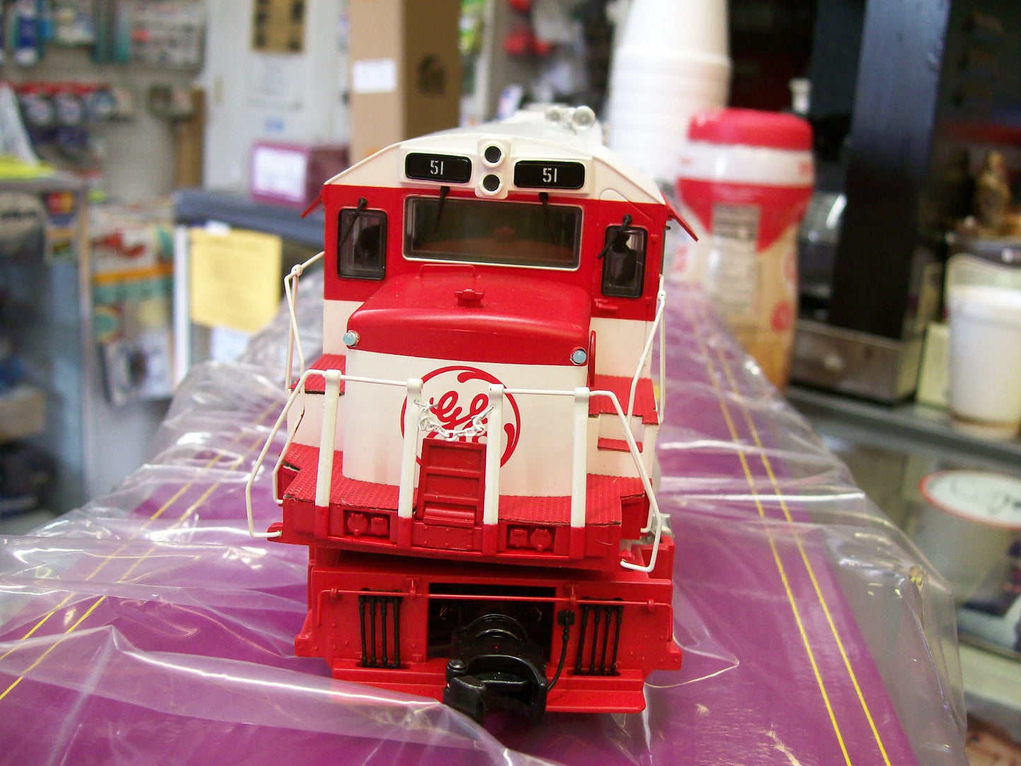 In Stock E-Z Catch Custom Limited Run MTH Premier GE Demo U-25-B Diesel Locomotive Cab # 51