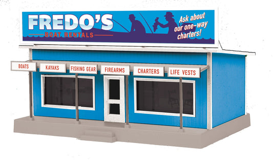 MTH Railking # 30-90629 Road Side Stand - Fredo’s Boat Rental ( O Gauge )