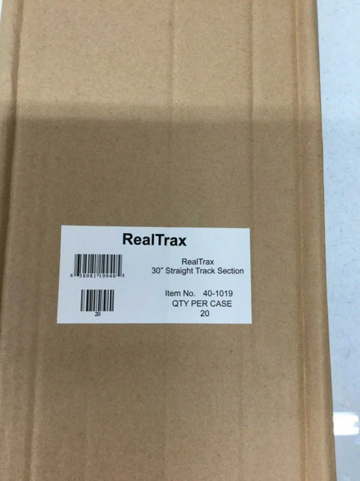 MTH RealTrax # 40-1019-Case Pack  20 Sections O Gauge ( 30 inch Straight Track )