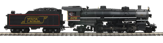 In Stock, Brand New  Premier O Scale  ( MTH # 20-3837-1) 2-8-2 USRA Light Mikado Steam Engine w/Proto-Sound 3.0 (Hi-Rail Wheels) - Maine Central  Cab No. 626