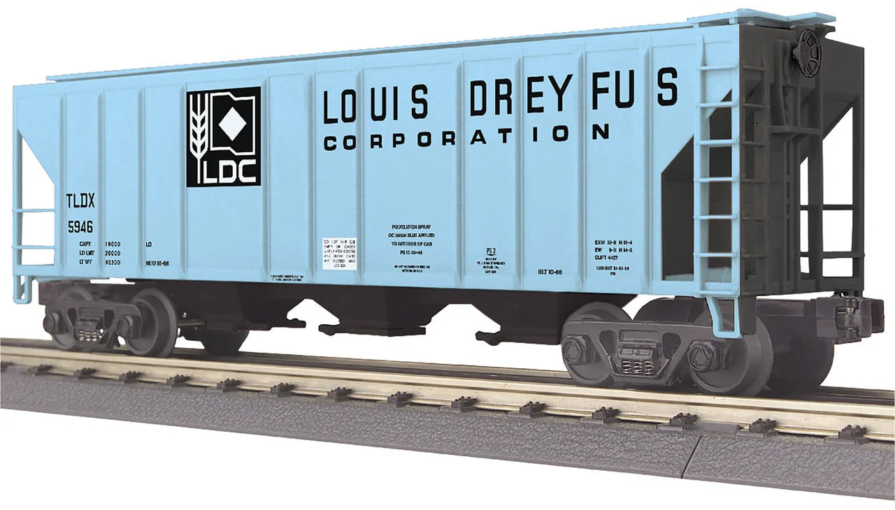 MTH # 30-75625 ( O Gauge ) RailKing Louis Dreyfus Corporation Ps-2 Discharge Hopper Car