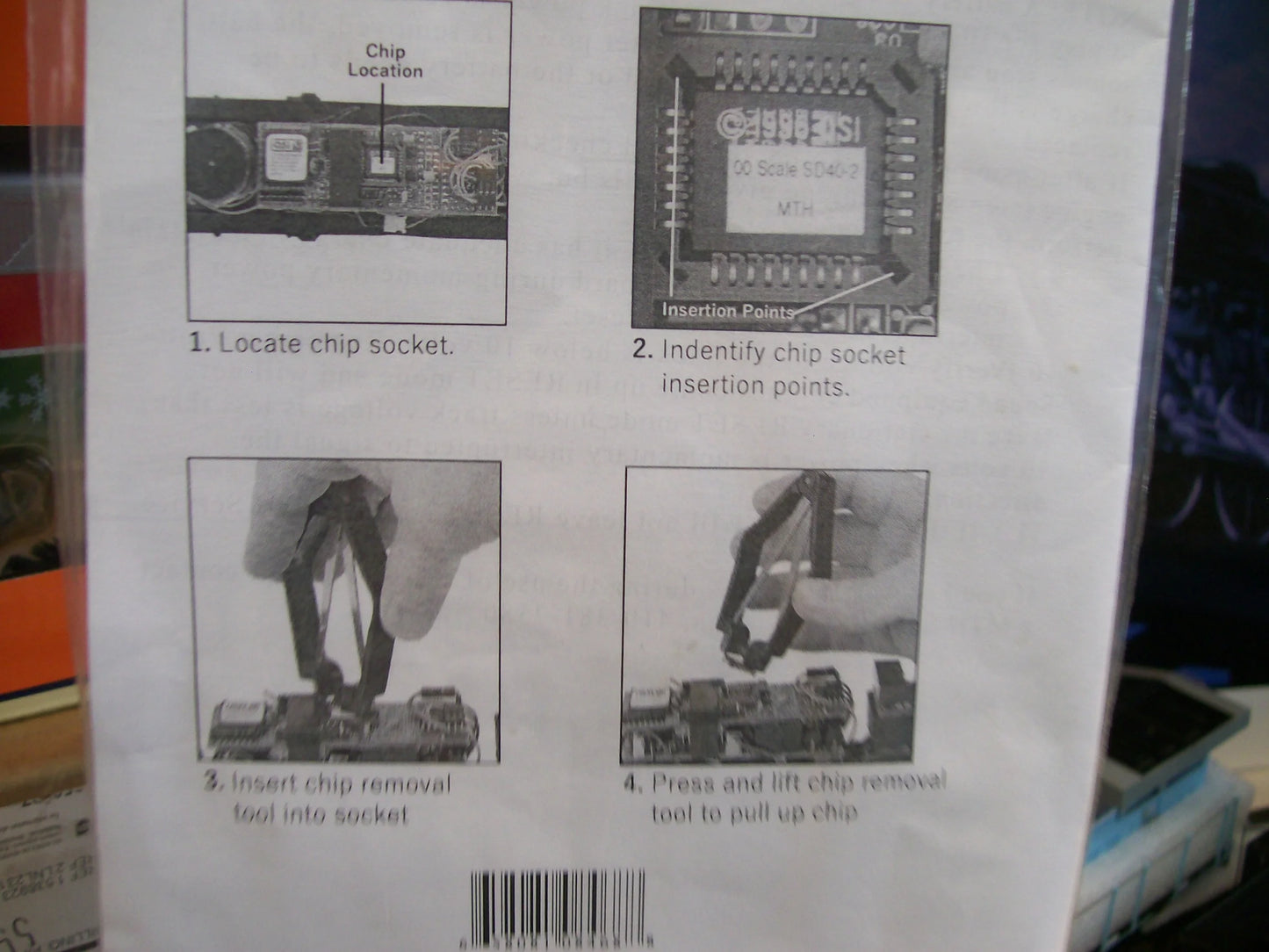 MTH # 50-1023 ( Protosound One Re-Set Kit ) Contains Make PS Chip, Battery & Chip Puller )