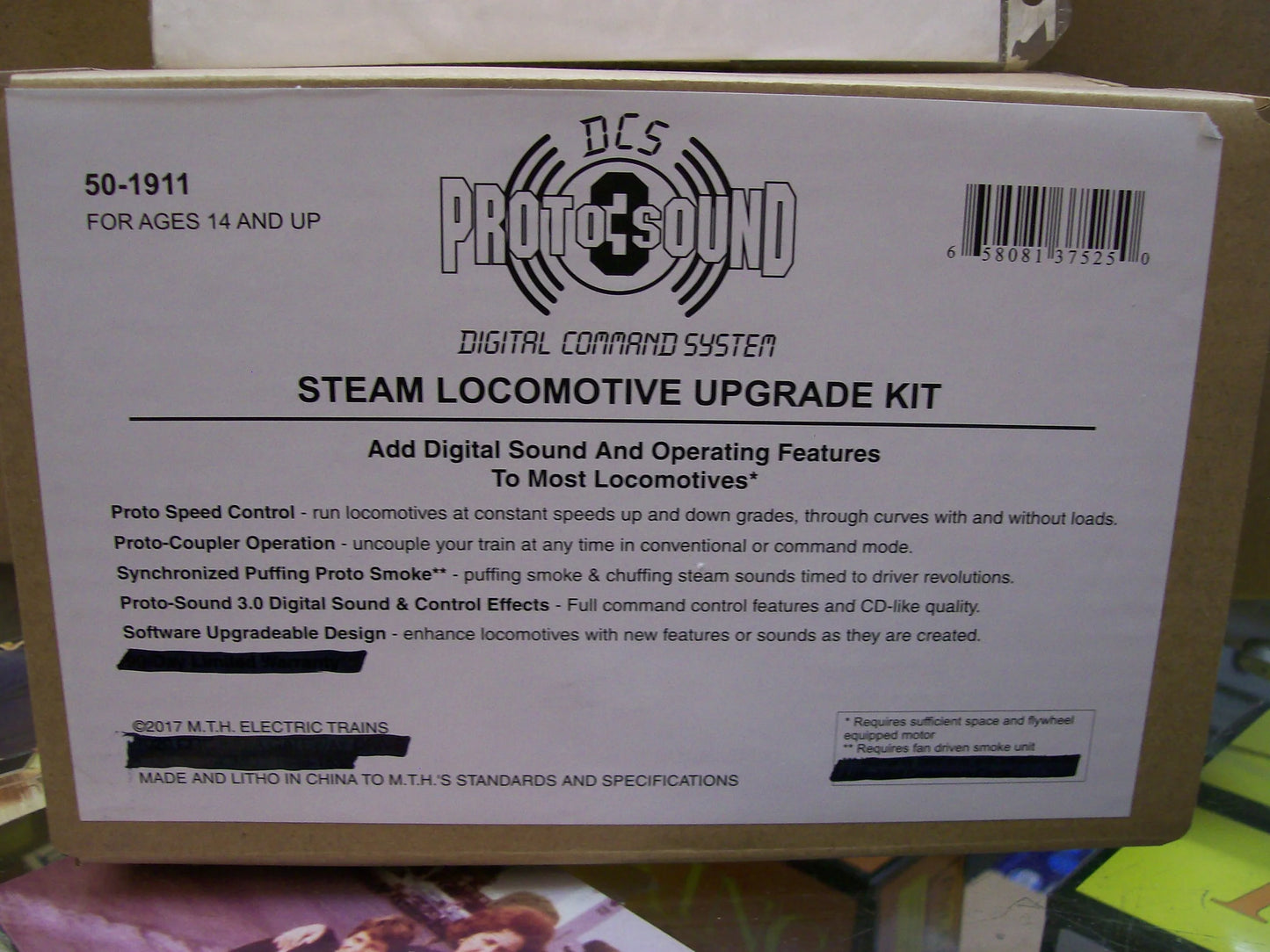 MTH # 50-1911 ( Protosound 3.0 ) Steam Locomotive Upgrade Kit ( Sealed )