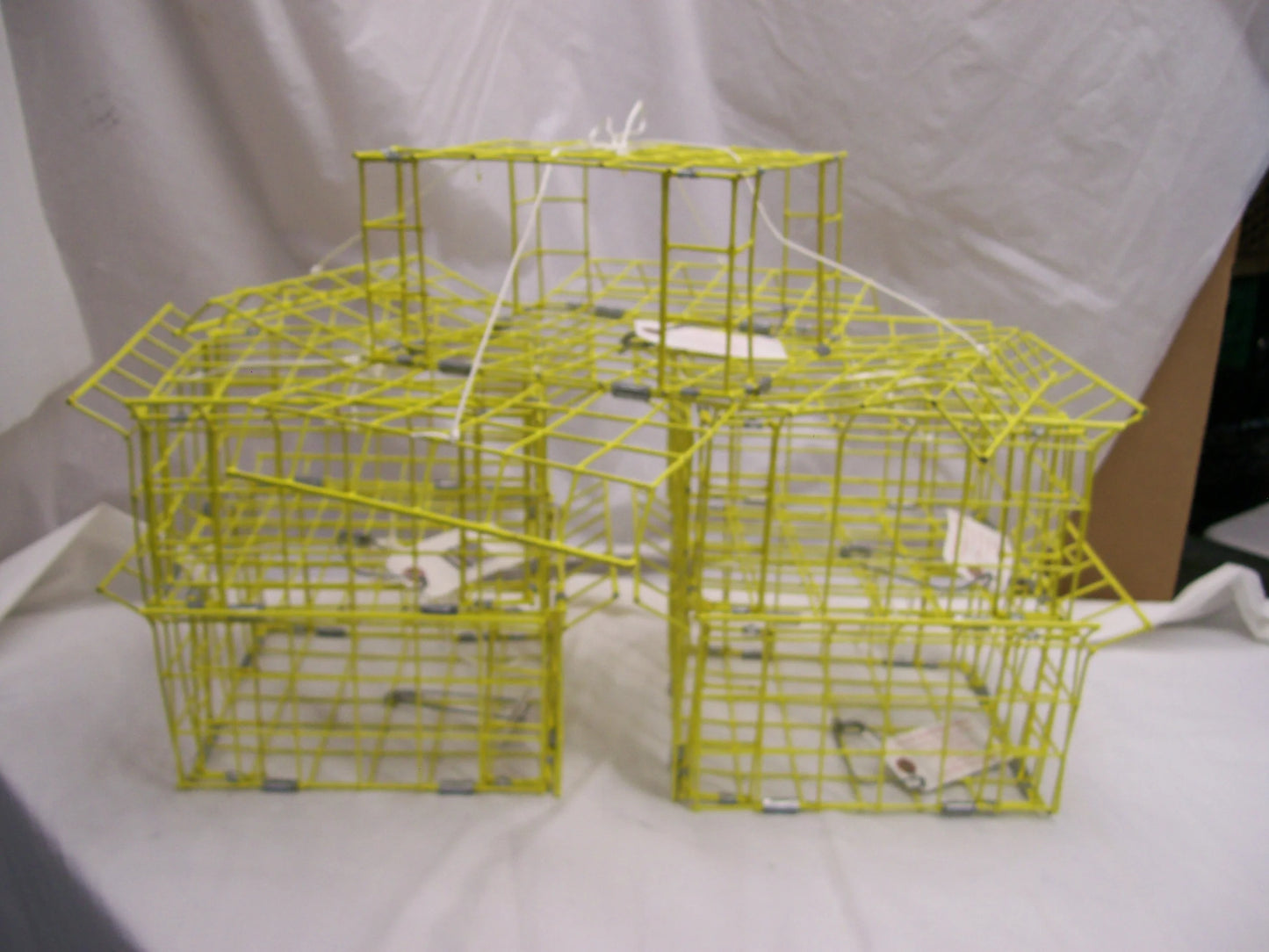 5 Pack E-Z Catch Four Door Weekender Kid's size Crab Traps # P-402-Y ( Yellow )