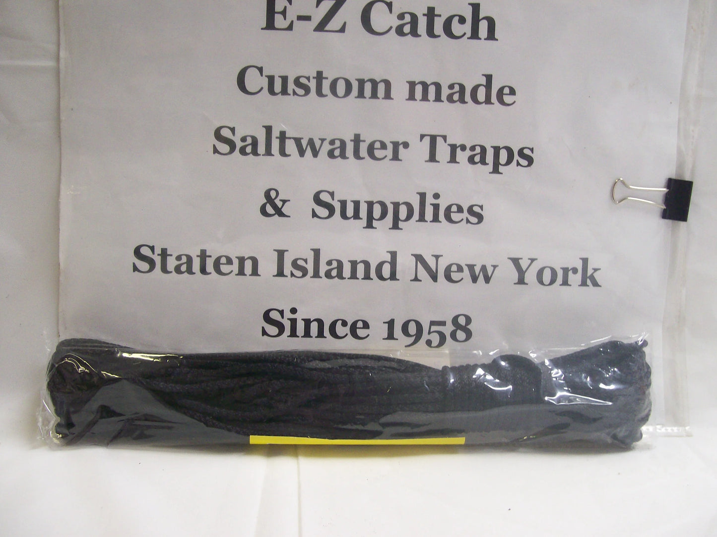 E-Z Catch # R-48-B ( Hanked ) Black Super Soft 48 Foot Crab Trap or Chum Pot Rope..