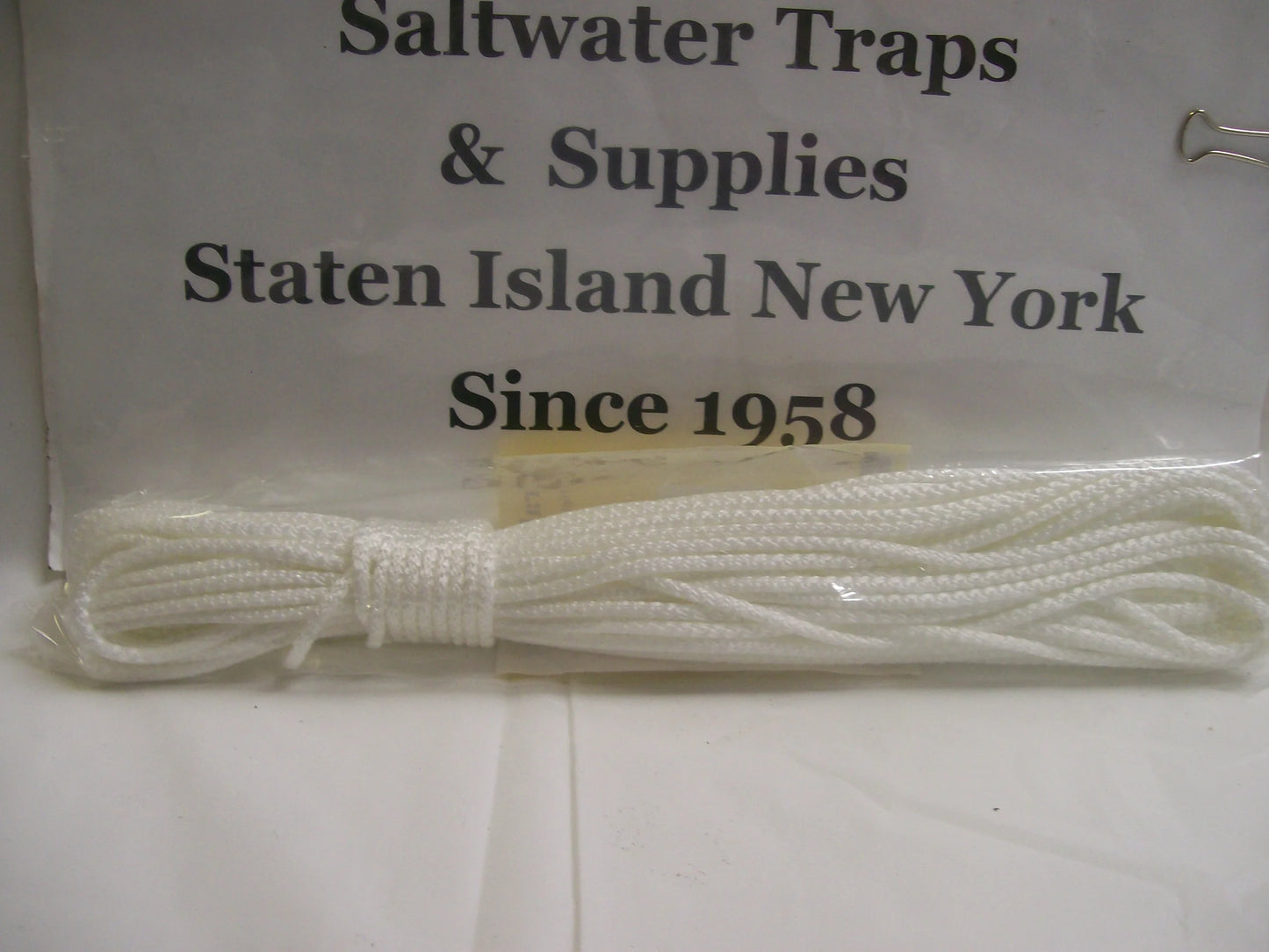 E-Z Catch # R-48-W ( Hanked ) White Super Soft 48 Foot Crab Trap or Chum Pot Rope..