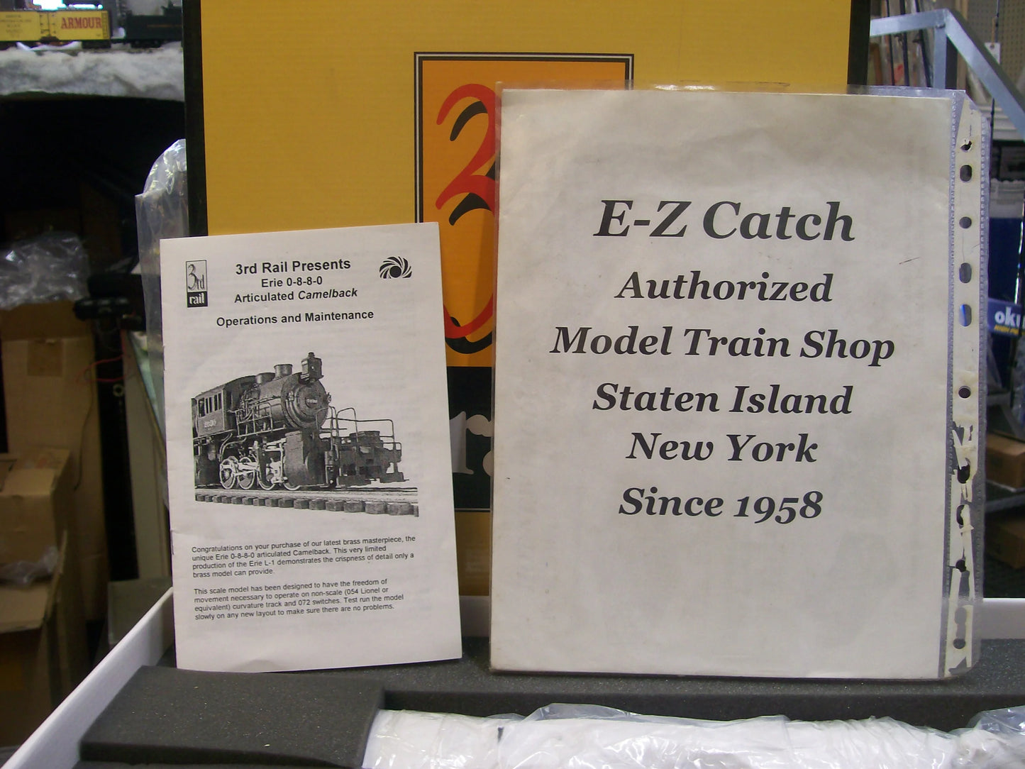 Sunset Models Erie Camelback 0-8-8-0 Brass 3rd. Rail Cab # 2600 w/ TMCC & Railsounds ( 3-Rail )