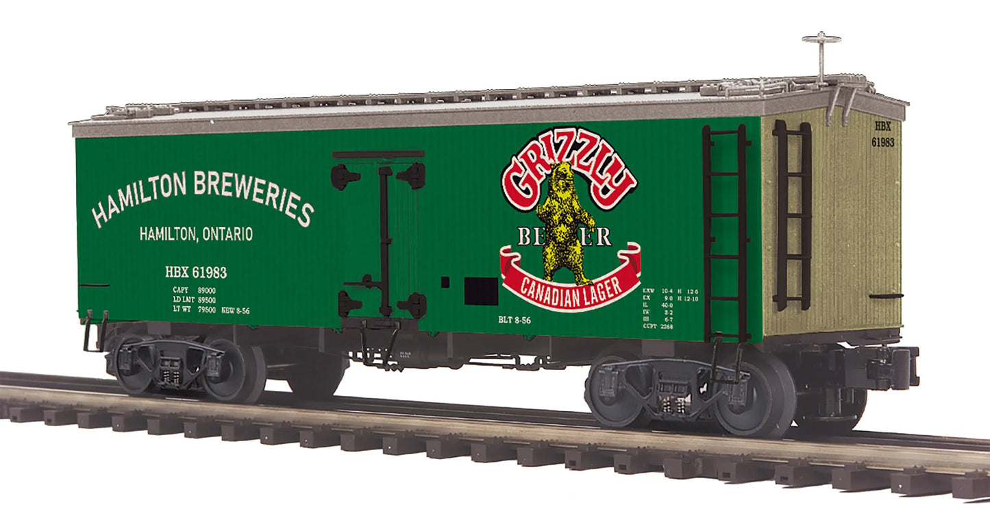 EXCLUSIVE CANADIAN GRIZZLY BEER 36' WOODSIDE REEFER # HBX-61983