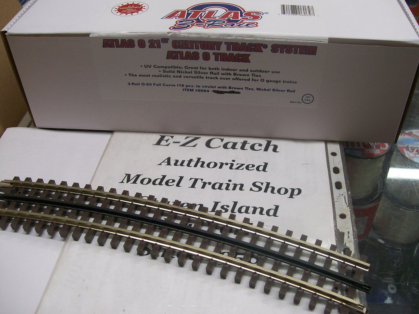 Atlas O # 6064 ( 0-63 COMPLETE CIRCLE ) O Scale Solid Nickel Silver 3-Rail ( 16pcs)