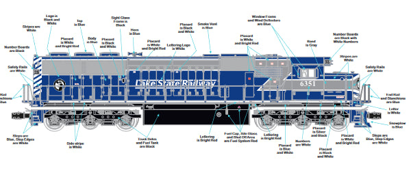 ETA SPRING OF  2025 ( Lake State Railway ) MTH CUSTOM SD-50 PREMIER CAB # 6352