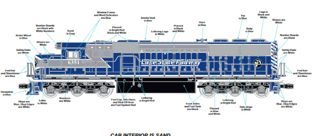 ETA SPRING OF  2025 ( Lake State Railway ) MTH CUSTOM SD-50 PREMIER CAB # 6352