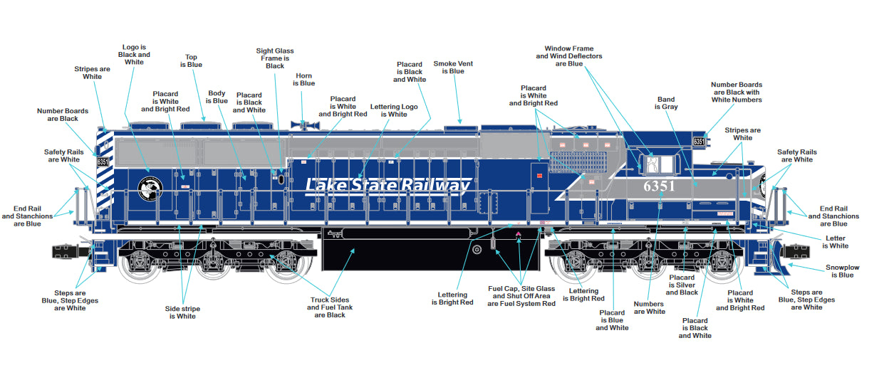 ETA Spring 2025 ( Lake State Railway ) E-Z Catch Custom MTH SD-50 Cab # 6351