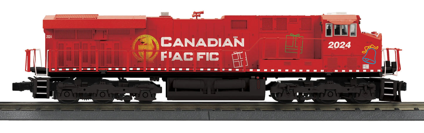 Custom Run ( Canadian Pacific Holiday Train ) ES44 Railking Diesel w/ Charging Lights